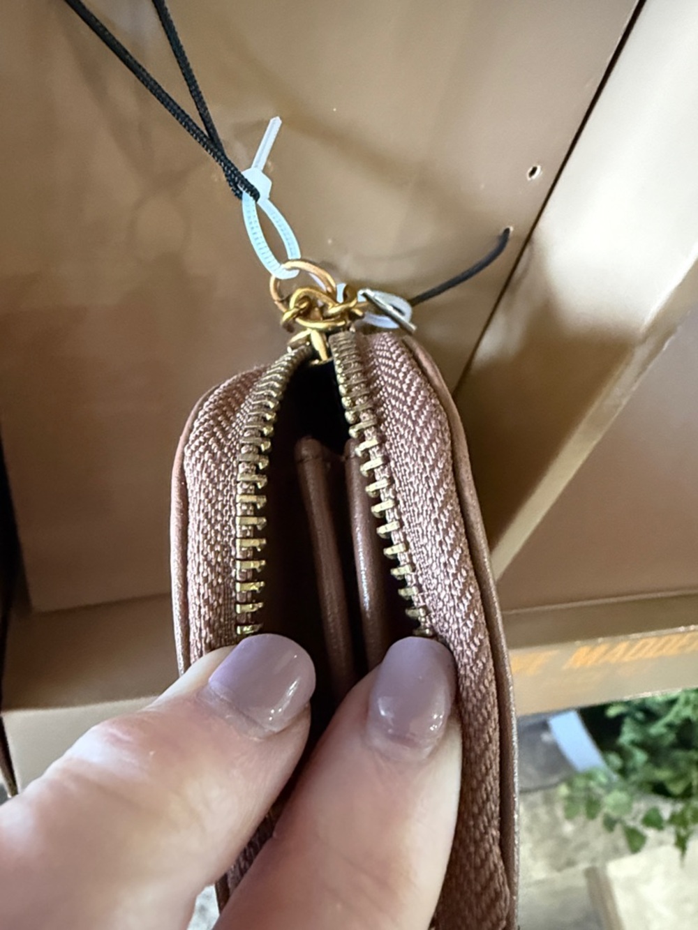 Steve Madden Blush Taupe Shoulder Bag Set with Charm & Card Case - Picture 5 of 10
